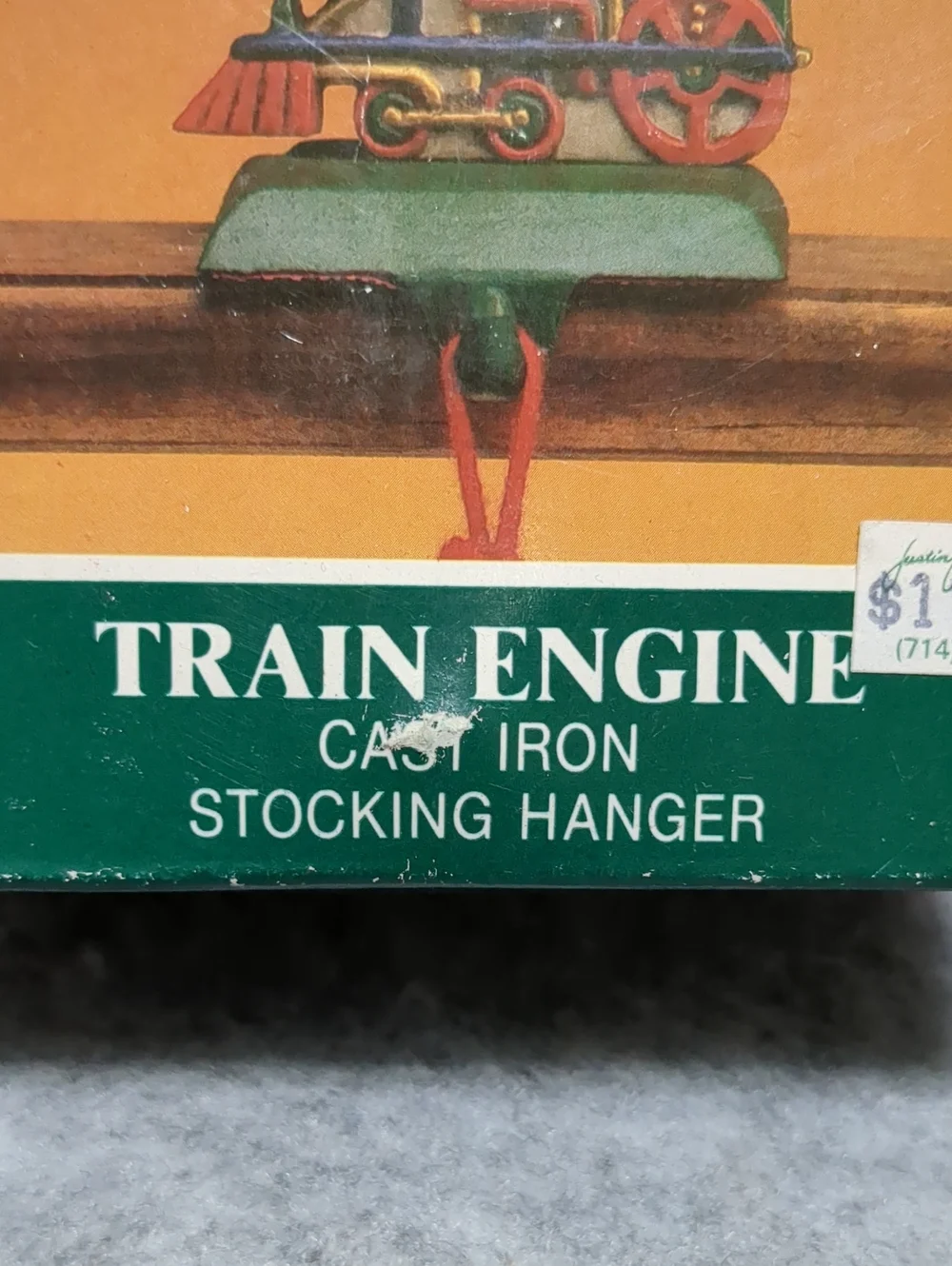 Midwest train engine cast iron stock hanger NIB